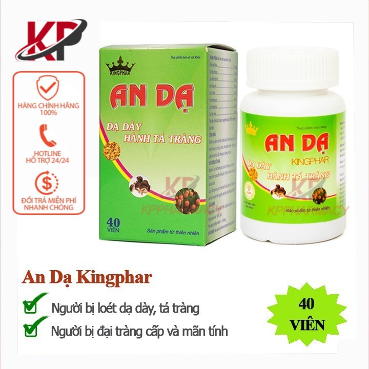 An Dạ Kingphar – Giảm viêm loét dạ dày, trào ngược thực quản, dịch vị, ăn không tiêu đầy bụng