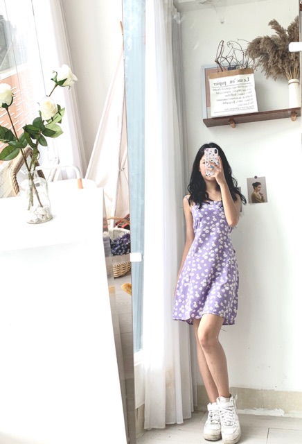 Váy yếm kẻ ulzzang siêu đẹp