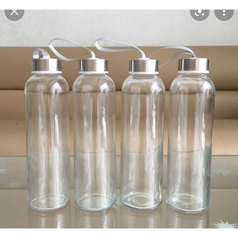 Chai thuy tinh 500ml dây xách
