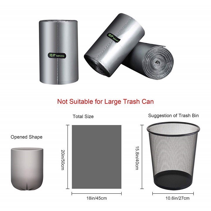 Cuộn túi đựng rác sinh học tự phân hủy thân thiện với môi trường