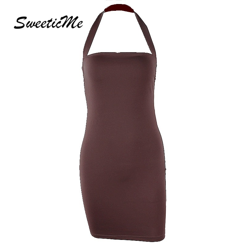 Đầm ôm không tay màu trơn phong cách mới cho nữ