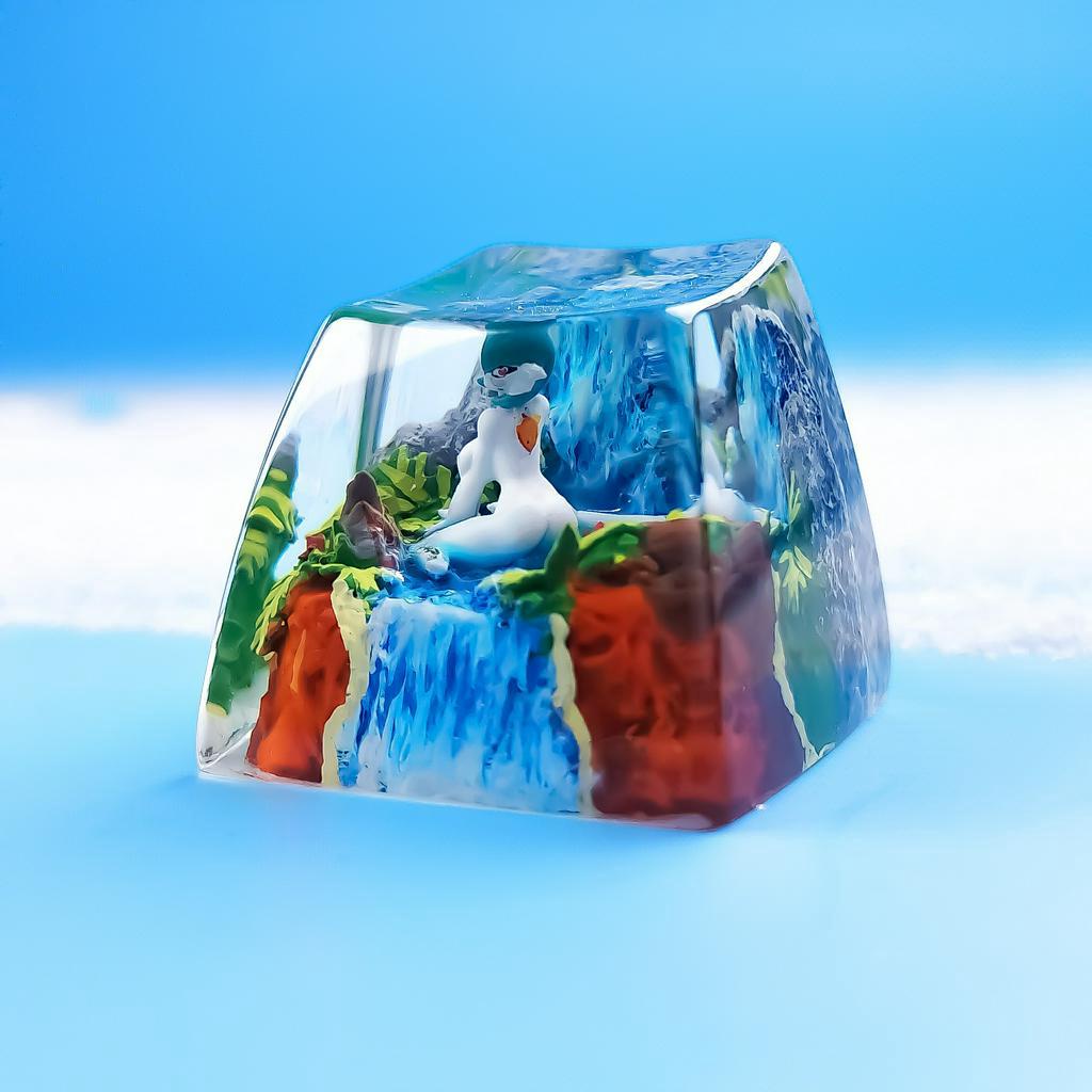 Nút bàn phím Pokemon, nút bàn phím Gardevoir , Bàn phím nhân vật hoạt hình - Gardevoir keycap, POKÉMON Artisan Keycap