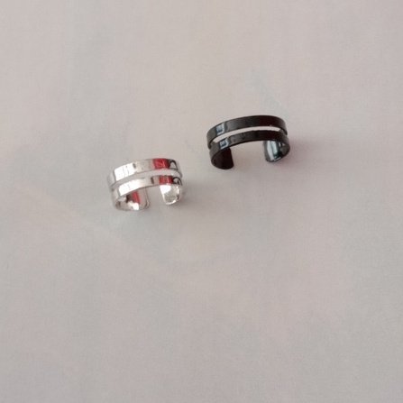 Bông tai kẹp dắt lên vành tai loại 2 vòng mẫu mới dễ thương style hàn quốc