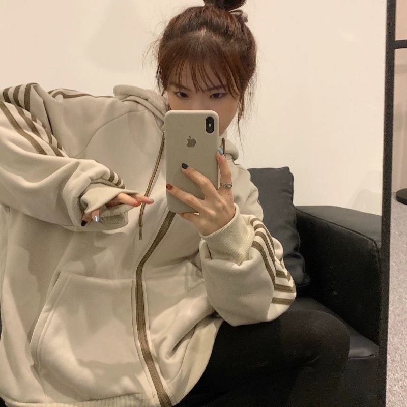 Áo khoác Hoodie SỌC TAY chất nỉ tay bồng có mũ Unisex nam nữ cá tính - VENUS | BigBuy360 - bigbuy360.vn