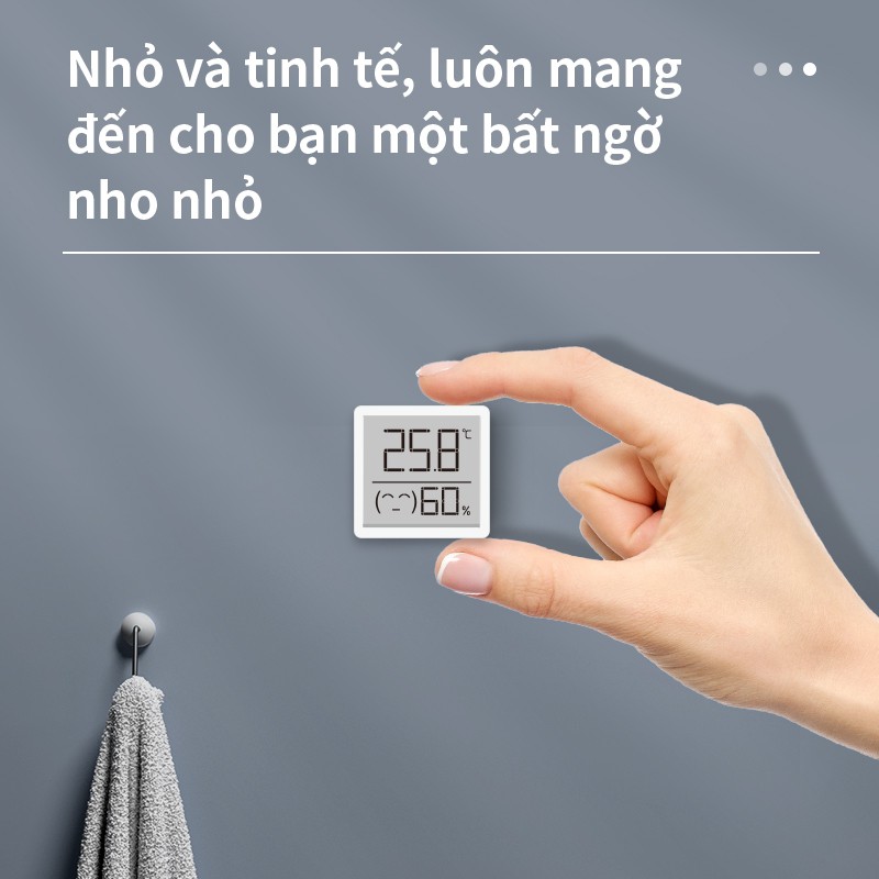 Nhiệt ẩm kế điện tử mini DELI -  Nhiệt ẩm kế đo nhiệt độ, độ ẩm phòng 8845