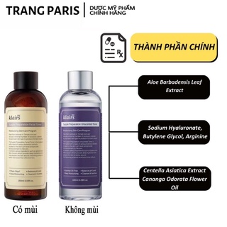 [Chuẩn auth 100%, đủ bill, đi air ✈️] Klairs Supple Preparation Toner