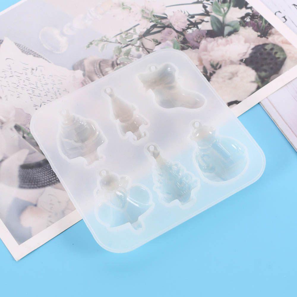 WTTLE Khuôn Silicone Làm Trang Sức Hình Chuông Tuyết