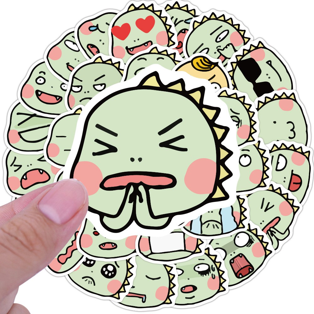 Bộ Sticker dán chủ đề Khủng long dễ thương mới nhất 2021