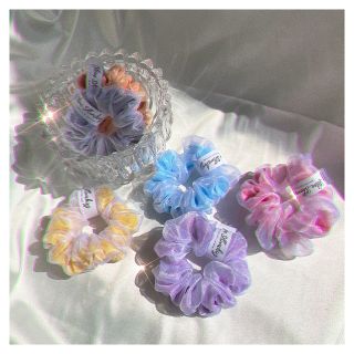 Cột tóc scrunchie voan hai lớp công chúa | Tiệm của Bánh Bèo