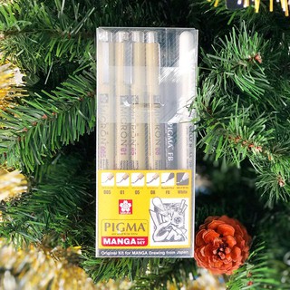 Bộ 6 bút Sakura pigma micron chuyên vẽ tranh Manga Nhật Bản