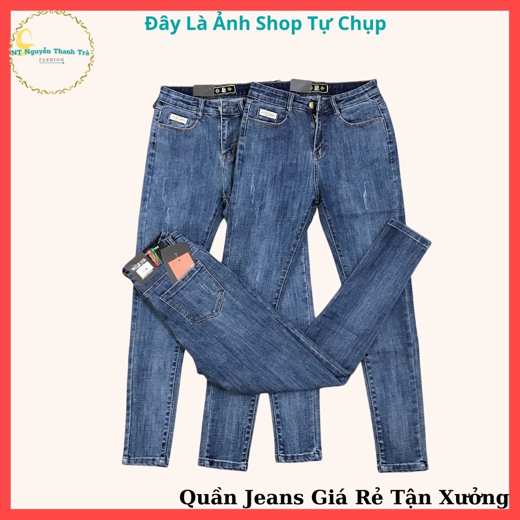Quần Jeans Nữ Giá Rẻ, Quần Ôm Chất Co dãn Tốt, Nâng Mông.