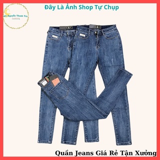 Quần jeans nữ giá rẻ, quần ôm chất co dãn tốt, nâng mông.