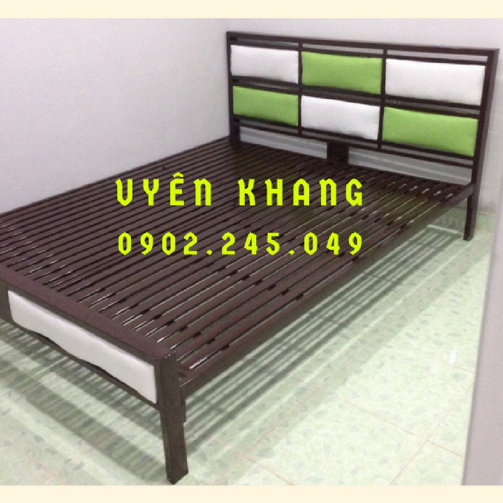 giường sắt hộp vuông 1m6x2m