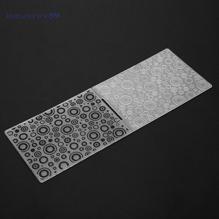 Joe✰ 1pc Jingling Bell Plastic Embossing Folder Template For Scrapbooking DIY