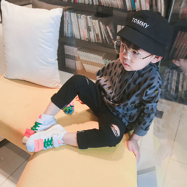 Áo Thun Họa Tiết Da Báo Thời Trang Mùa Xuân 2020 Cho Bé Trai