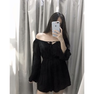JUM NGẮN PHỐI REN TAY LOE