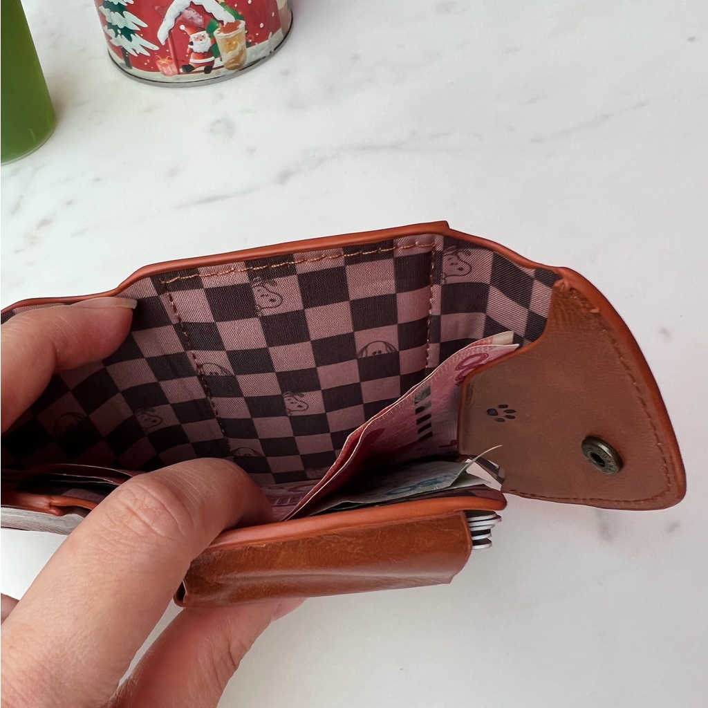 Ví Da pu Ngắn Đựng Tiền Xu In Hoạt Hình snoopy Dễ Thương Cho Nam Và Nữ