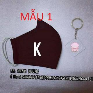 Khẩu Trang Vải K&K Phim Cá Mực Hầm Mật