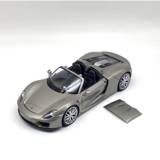 Xe Mô Hình Porsche 918 Spyder 1:24 Welly ( Xám )