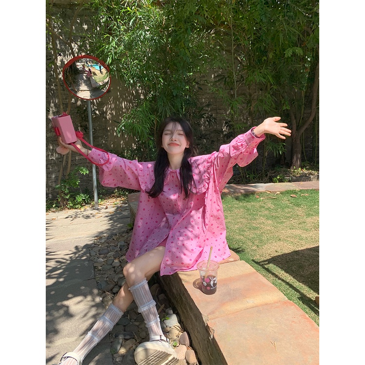 JaneQ Áo sơ mi hoa baby Hàn Quốc