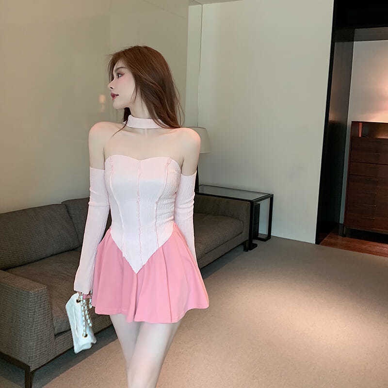 COZOK Chân Váy Lưng Cao Thời Trang Quyến Rũ