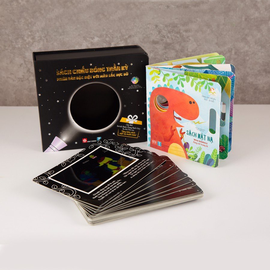 Sách-Combo Hộp Sách chiếu bóng thần kỳ - Cây khế + Sự tích bánh chưng bánh giầy + Ba chú Heo con