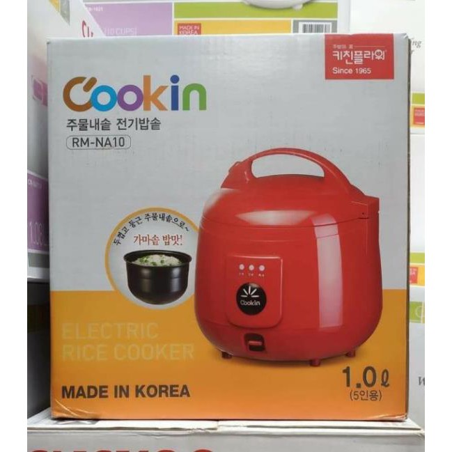 NỒI CƠM ĐIỆN LÒNG GANG COOKIN RM-NA10 1 LÍT