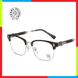 Kính mát nam nữ Chrome heart Cao Cấp , thiết kế gọng vuông kim loại kết hợp gỗ tự nhiên sang trọng Q275