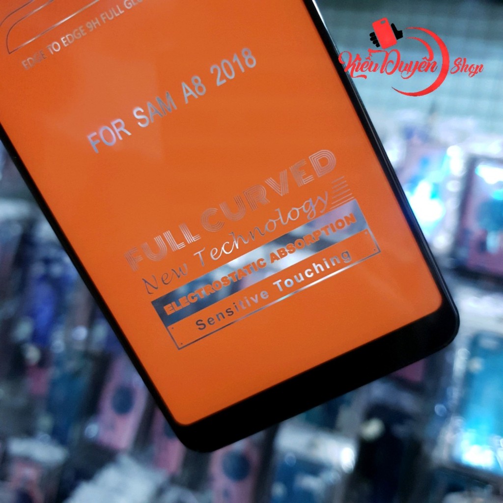 Dán cường lực 11D Samsung Galaxy A8 Plus 2018 full keo toàn màn hình