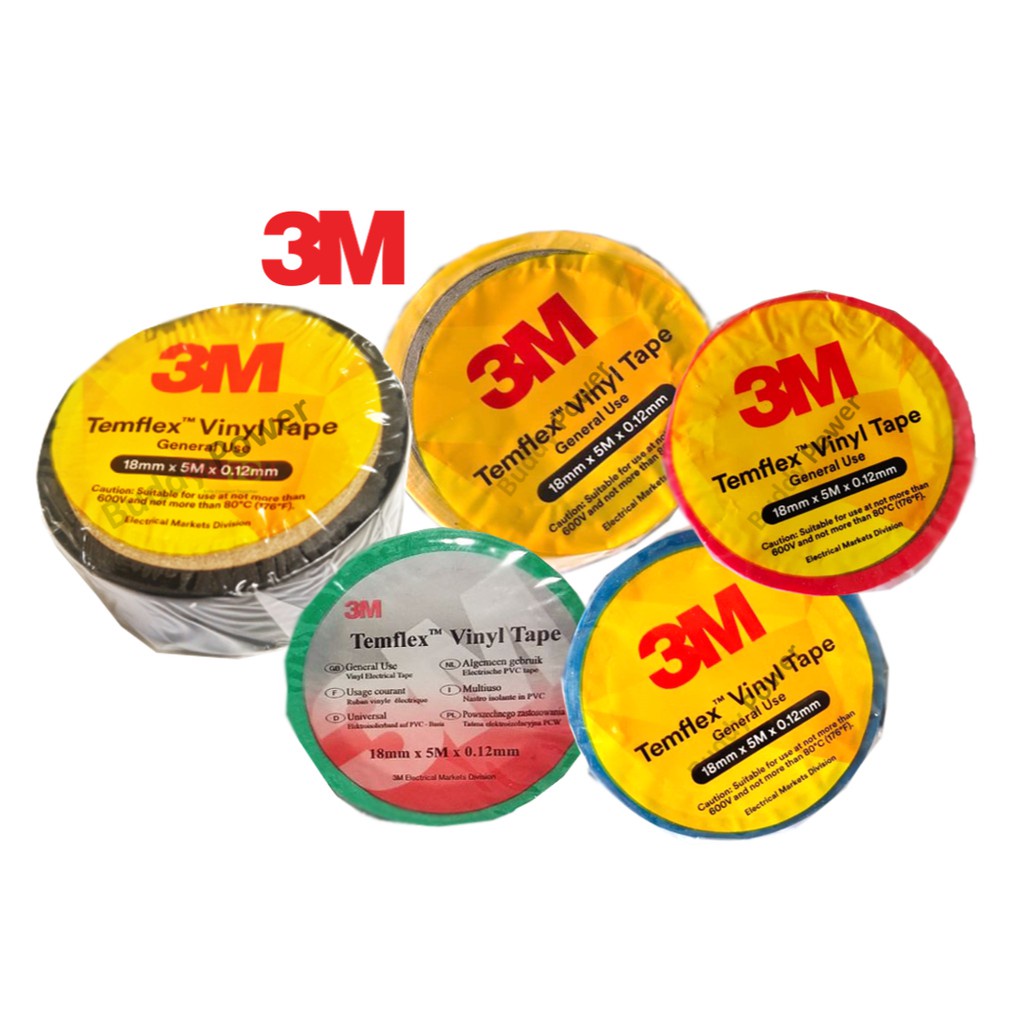 Băng keo cách điện 3M Temflex Vinyl PVC không thấm nước