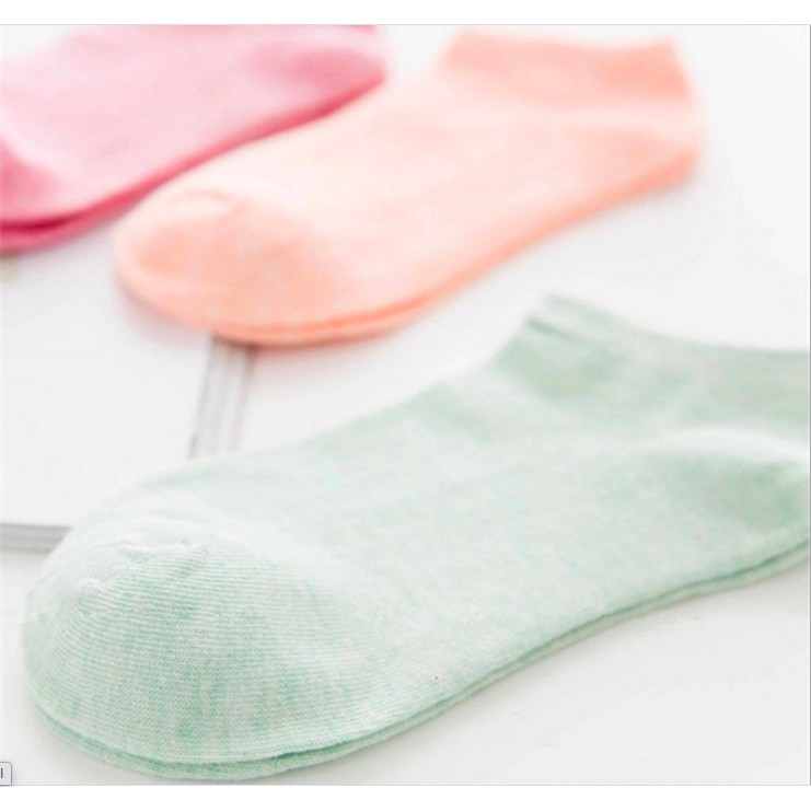 Tất Vớ Ngắn Trơn Cotton Nữ Hàn Quốc