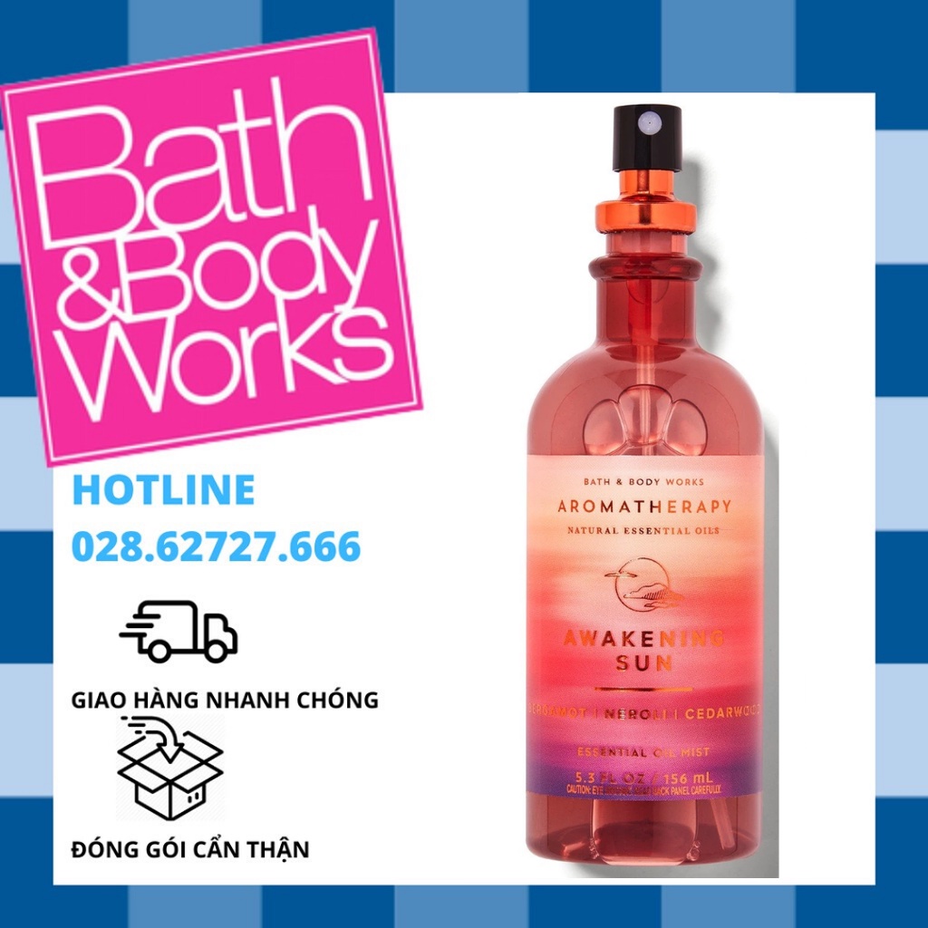 Xịt Thơm Gối Bath and Body Works Aromatherapy - Awakening Sun Pillow Mist (156ml)