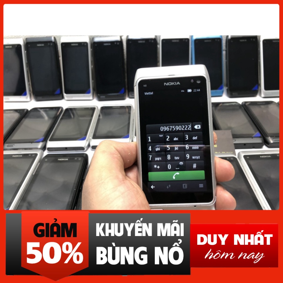 HÀNG CHUẨN GIÁ RẺ Điện Thoại Nokia N8 Cảm Ứng Bộ Nhớ 16G WiFi 3G Chính Hãng Bảo Hành 6 Tháng HÀNG CHUẨN GIÁ RẺ
