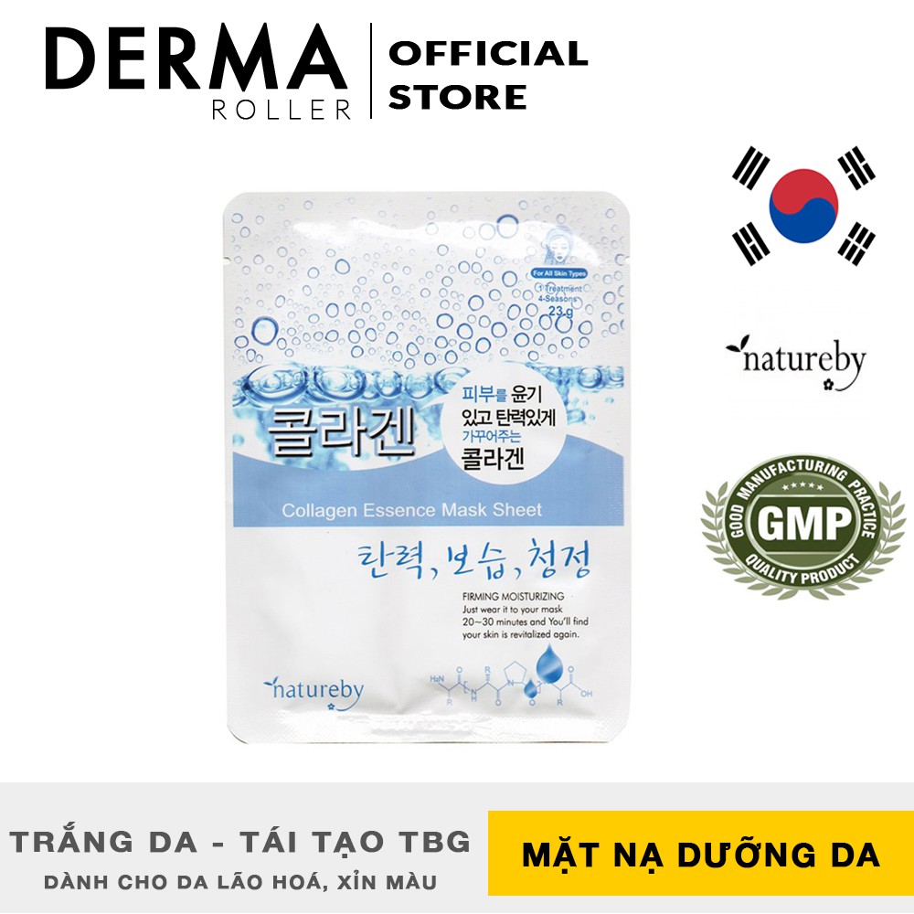 Mặt Nạ Collagen Essence Mask Sheet dưỡng da nuôi dưỡng tái tạo tế bào - NATUREBY - HÀN QUỐC