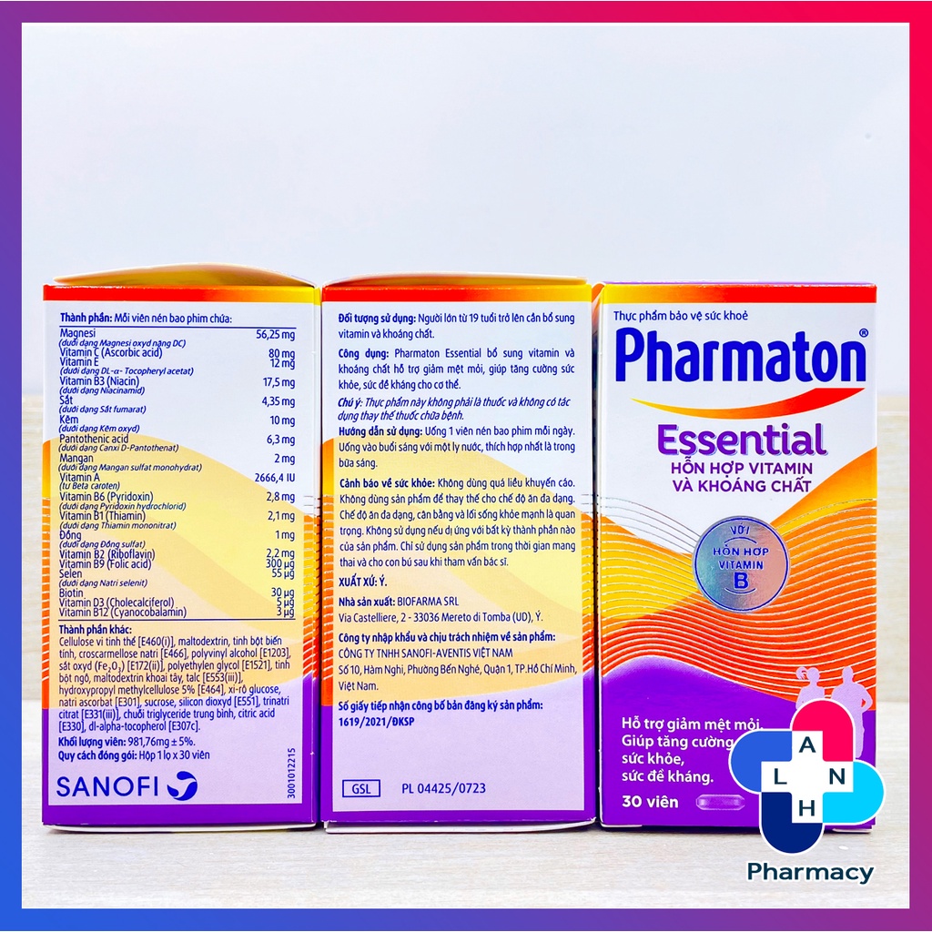 PHARMATON Essential – Bổ sung vitamin & khoáng chất với hỗn hợp Vitamin B.