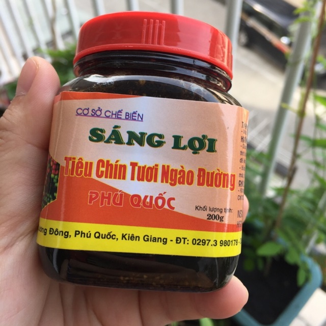 [Trợ Giá] Tiêu Ngào Đường Hiệu Sáng Lợi, Đặc Sản Phú Quốc Hủ 200G