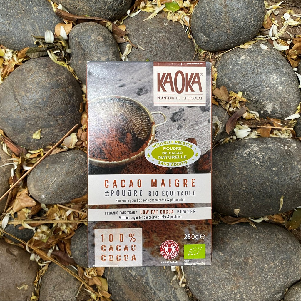 Bột CaCao Tách Béo Nguyên Chất Hữu Cơ Kaoka 250g