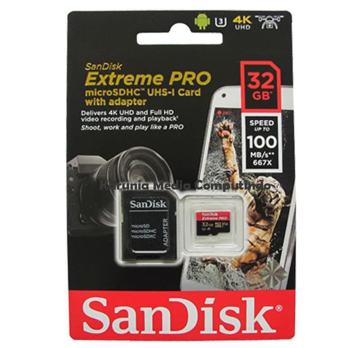 (Hàng Mới Về) Kem Dưỡng Da Sandisk Microsd Extreme Pro 32gb Lên Đến 100mb / S