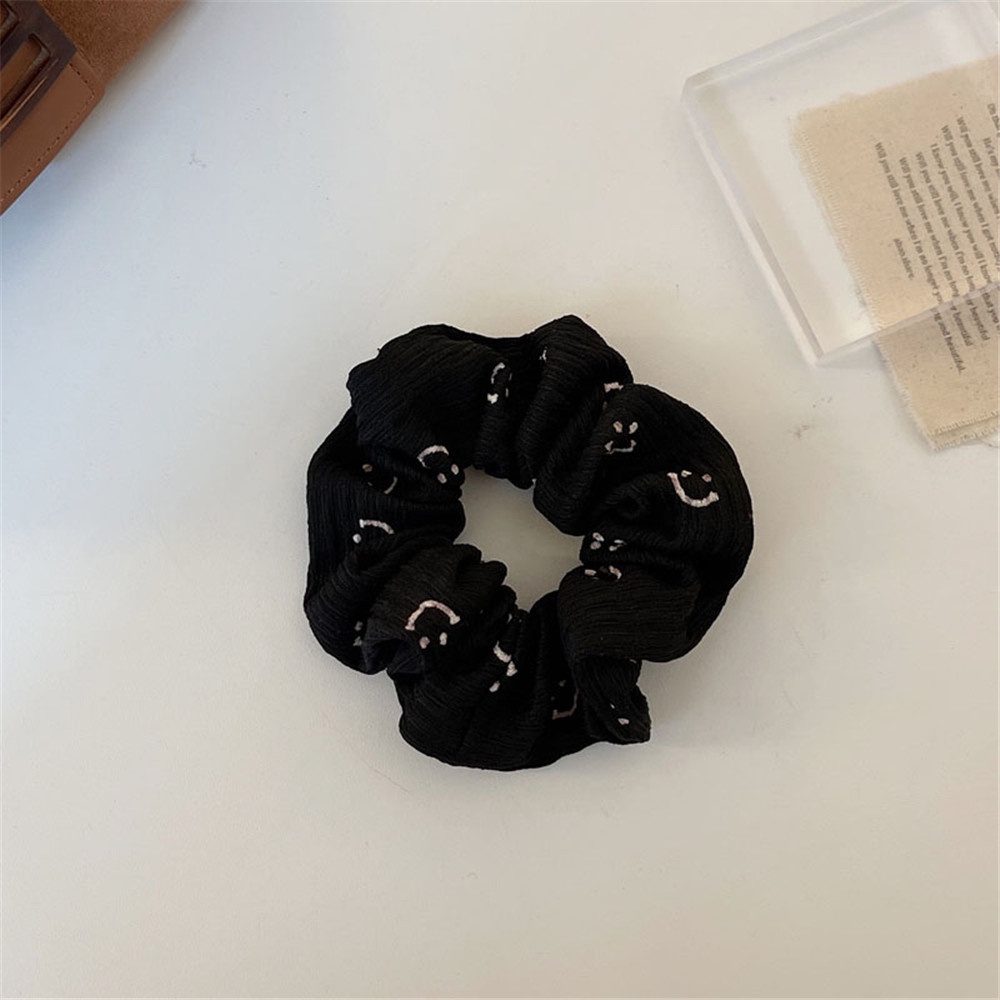 Dây buộc tóc hình mặt cười phong cách Hàn Quốc thời trang cho nữ