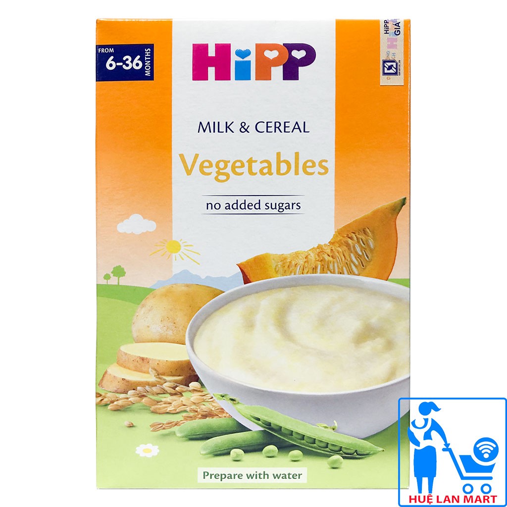 [CHÍNH HÃNG] Bột Ăn Dặm HiPP Vegetables (Ngũ Cốc Rau Củ) Hộp 250g