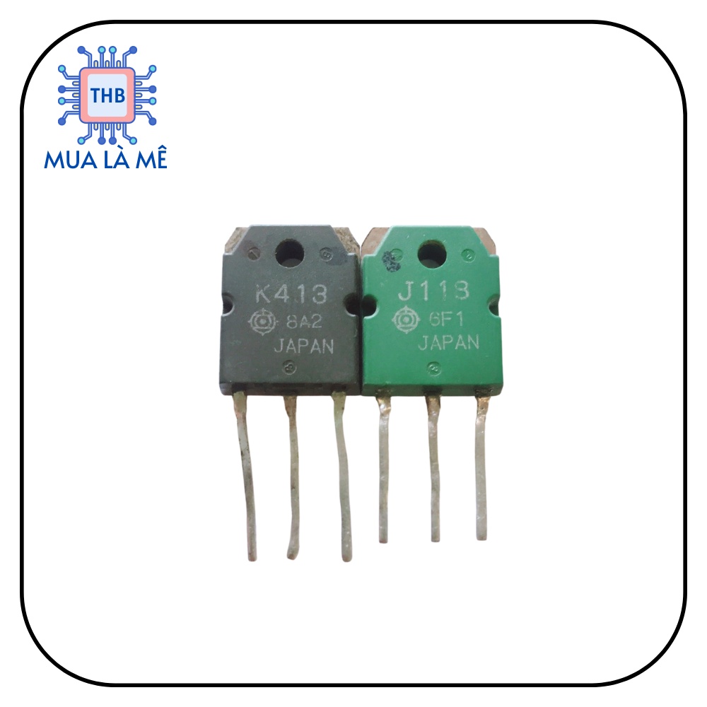 Cặp sò Amply K413-J118 bóc máy chính hãng.