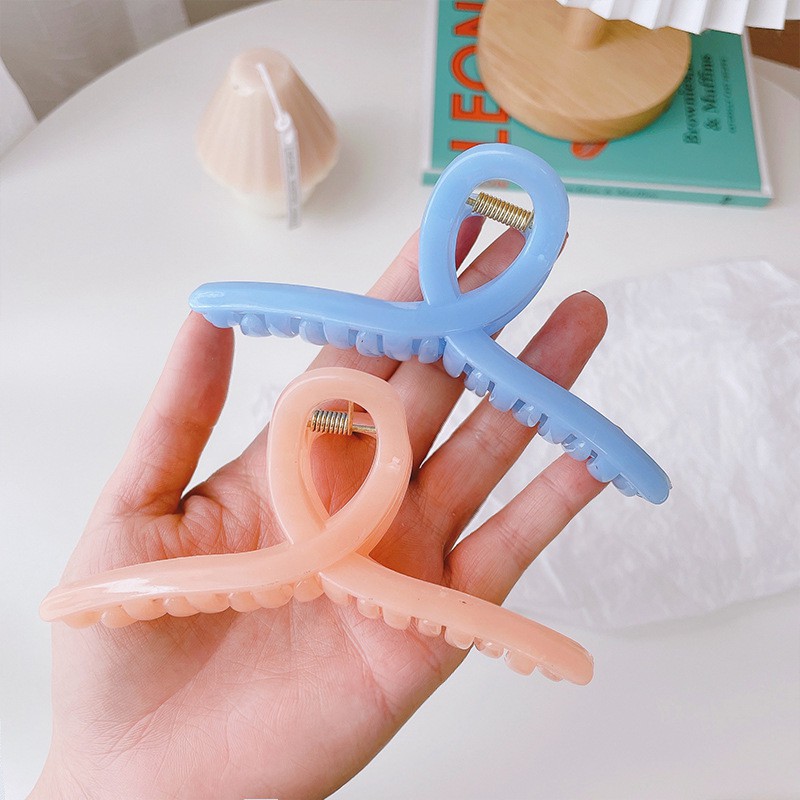 Kẹp càng cua, kẹp tóc Hàn Quốc pastel nhiều màu đơn giản dễ thương