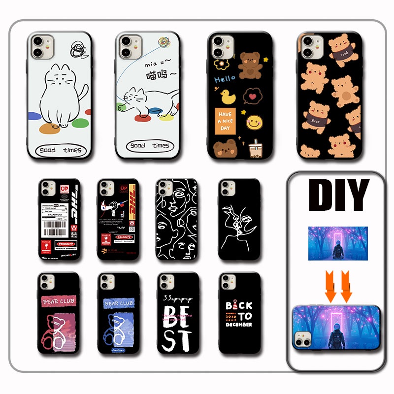 Ốp Điện Thoại Silicone Mềm In Hình Mèo Cho iPhone 13 12 11 XS Pro Max Mini iPhone X XR 8 7 6 6S Plus 5 5S