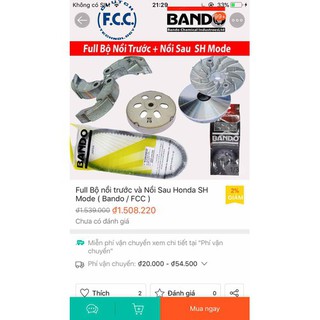 Full bộ nồi Honda sh mode