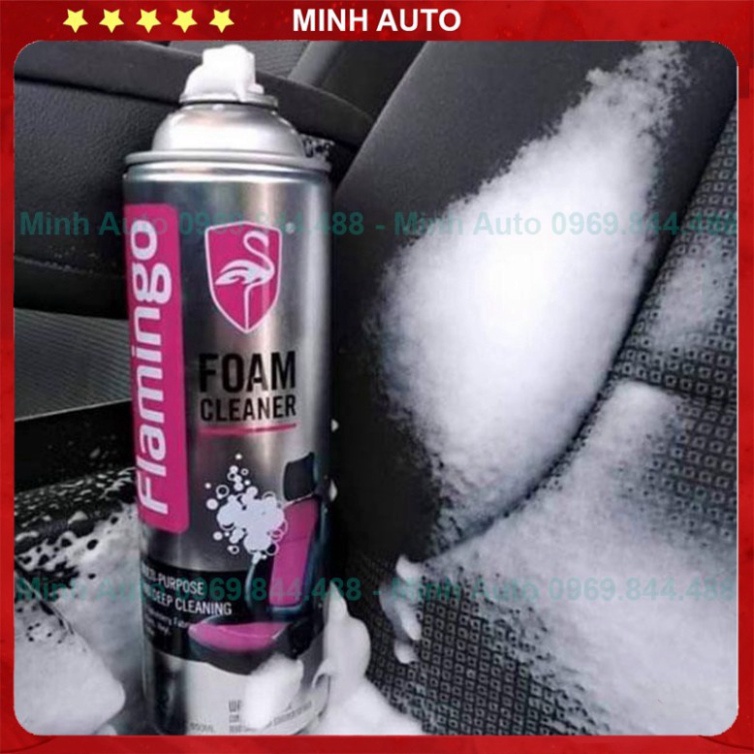 Bình Xịt Tẩy Đa Năng Dạng Bọt Flamingo 650ml - Vệ Sinh Nội Thất Oto, Nội Thất Gia Đình