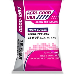 Phân bón npk lớn gốc nhập khẩu 15.5.25 - túi zip 1kg