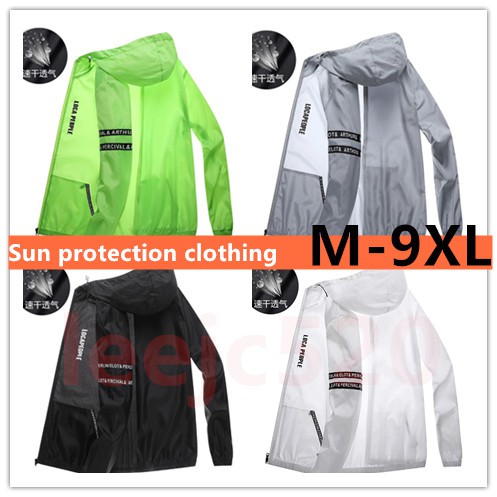 Áo Khoác Thể Thao Chống Nắng Siêu Mỏng Nhanh Khô size Lớn M-9XL