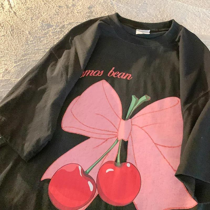 NRVP Áo Thun Mùa Hè Tay Cộc Oversize In Họa Tiết Phong Cách Hàn Quốc Cho Nam / Nữ