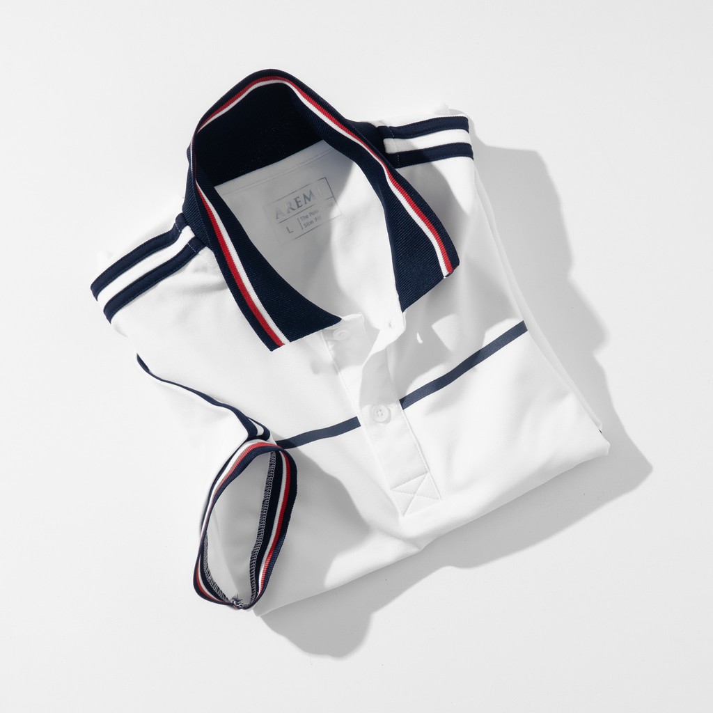 Áo polo nam cổ bẻ phối nhẹ, vãi CVC, thun cao cấp from chuẩn, thiết kế phong cách sang trọng lịch lãm,AREMI ARPL_52 | BigBuy360 - bigbuy360.vn