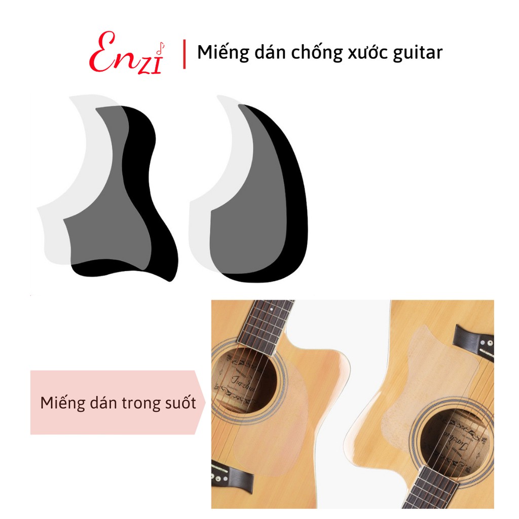 Miếng dán chống trầy xước cho đàn guitar acoustic ghita classic Enzi